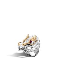 John Hardy | Red Legends Naga Dragon Ring | Lyst