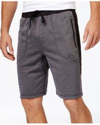 Calvin Klein Performance Fleece Shorts in Asphalt (Black) for Men - Lyst