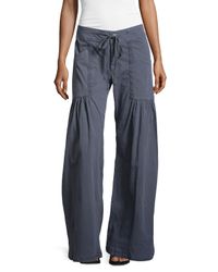 cargo wide pants leg drawstring willowy xcvi gray