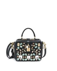 Dolce & Gabbana | Black Embellished Camera Bag | Lyst