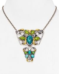 Alexis Bittar | Green Vert Deau Three-Part Encrusted Lucite Bib Necklace | Lyst