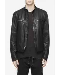 rag and bone white leather jacket