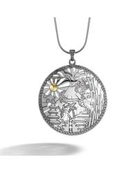 John Hardy | Metallic Heritage Limited Edition Large Round Pendant On Chain Necklace | Lyst