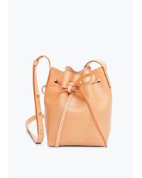 Mansur Gavriel | Natural Cammello With Creme Mini Mini Bag | Lyst
