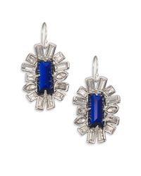 Alexis Bittar | Blue Miss Havisham Framed Baguette Drop Earrings | Lyst