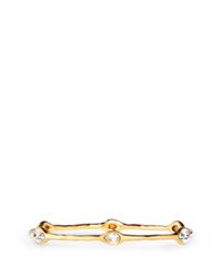 Kenneth Jay Lane | Metallic Teardrop Crystal Bangle | Lyst