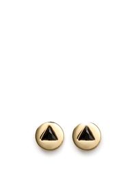 Eddie Borgo | Metallic 'crystal Triangle' Stud Earrings | Lyst