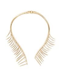 Eddie Borgo | Metallic 'prickle' Crystal Pavé Drape Collar | Lyst