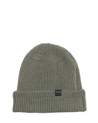 Golden Goose Deluxe Brand | Green Zip Pocket On Wool Knit Beanie Hat for Men | Lyst