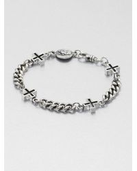 King Baby Studio | Metallic Ancient Cross Chain Bracelet | Lyst