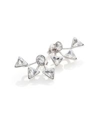 Ca&Lou | Metallic Suki Crystal Earrings | Lyst