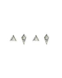 Luv Aj - Multicolor Marble Stud Earring Set - Lyst