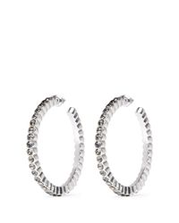 Philippe Audibert | Metallic Swarovski Crystal Hoop Earrings | Lyst