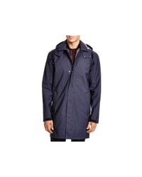 Cole Haan | Blue System Hooded 3 In 1 Mackintosh Jacket | Lyst