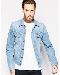 light wash blue denim jacket