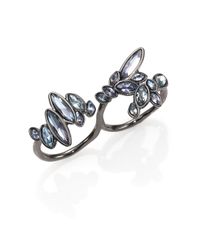 Alexis Bittar | Multicolor Miss Havisham Liquid Crystal Broken Glass Double-Finger Ring | Lyst