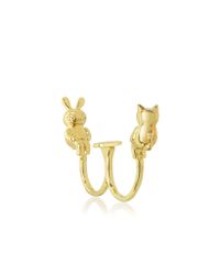 Marc By Marc Jacobs - Metallic Tiny Bunny And Cat Ring - Lyst