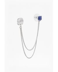 French Connection | Blue Drop Chain Ear Cuff | Lyst