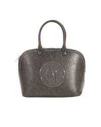 Armani Jeans | Gray Handbag Bugatti Ecoleather Logo Patent | Lyst