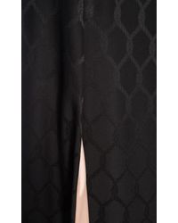 Temperley London Black Long Salerno Split Skirt