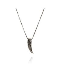Ara Vartanian | Black Diamond Bone Pendant | Lyst
