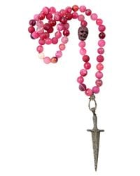 CB Bronfman | Pink Diamond Dagger Bead Necklace | Lyst