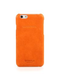 Shinola | Orange Essex Leather Iphone 6 Case | Lyst