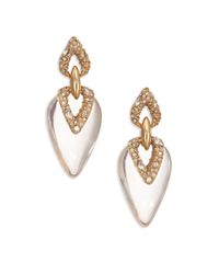 Alexis Bittar | Metallic Phoenix Deco Lucite & Crystal Link Drop Earrings | Lyst