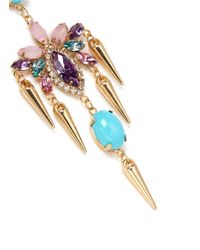 Kenneth Jay Lane | Multicolor Crystal And Stone Drop Earrings | Lyst
