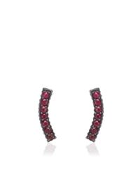 Yossi Harari | Pink Lilah Stick Pave Ruby Smile Stud Earrings | Lyst