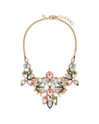 J.Crew | Multicolor Crystal Lace Necklace | Lyst
