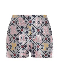 Mary Katrantzou | Multicolor Jacquard Sarafi Shorts | Lyst