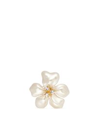 Kenneth Jay Lane | Multicolor Glass Pearl Flower Ring | Lyst