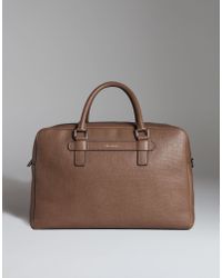 Dolce & Gabbana Mediterraneo Travel Bag In Grained Leather in Light Brown ( Brown) for Men - Lyst