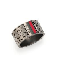 Gucci | Metallic Diamantissima Sterling Silver Ring for Men | Lyst