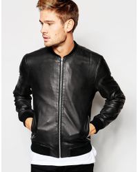 selected leather jacket