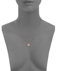 Phillips House | Pink Sunset Rose Quartz & 14k Rose Gold Pendant Necklace | Lyst