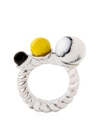 Eshvi | Metallic Braid Ring | Lyst