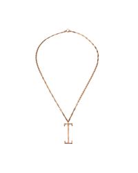 Lulu Frost | Metallic Plaza Letter I Necklace | Lyst