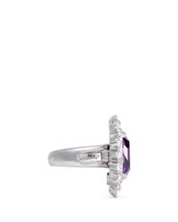 Kenneth Jay Lane | Metallic Amethyst Crystal Ring | Lyst