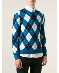 burberry argyle sweater