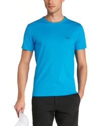 BOSS Green Blue 'tee' | Cotton Jersey T-shirt for men