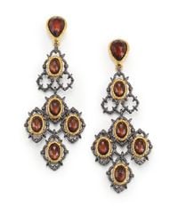 Alexis Bittar | Metallic Elements Muse D'Ore Pyrite Doublet Lace Chandelier Earrings | Lyst