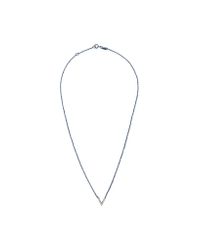 Adina Reyter - Metallic Tiny V Necklace In Silver - Lyst