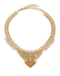 DANNIJO | Metallic Ezra Crystal Collar Necklace | Lyst