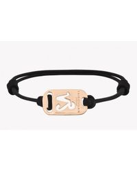 Tateossian - Metallic Zodiac 18k Yellow Gold Capricorn Black Waxed Cord Bracelet for Men - Lyst
