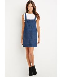 forever 21 jean overall dress