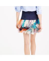 j crew feather skirt