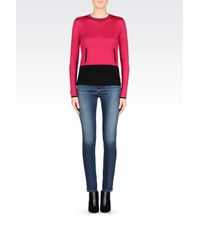 Armani Jeans | Purple Jumper In Wool Blend | Lyst