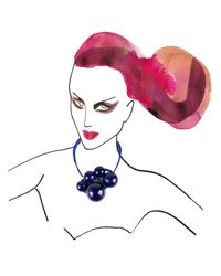 Marion Vidal - Klein Blue Ribbon Necklace - Lyst